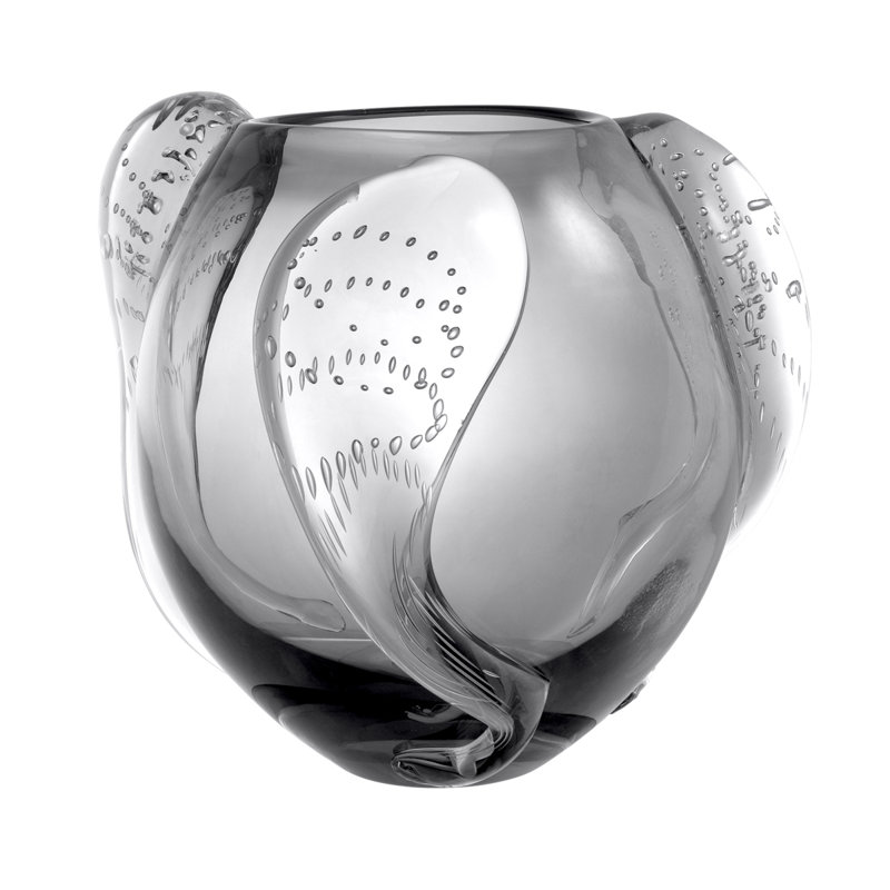 Vase de table Sianluca, Gris, H 28 po x l 13 po x P 13 po