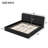 King Size Upholstered Platform Bed, Black-406820693
