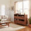 Armoire de rangement multimédia avec tablettes ouvertes Harmony