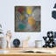 Art mural en métal luxueux «Bridge Abstract 2» par Cheryl Warrick, 12 po x 12 po