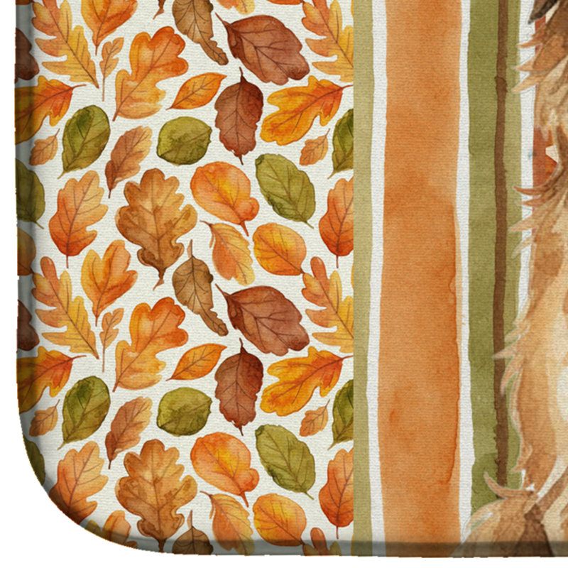 Tapis de séchage d'automne Tawny Briard Heirloom