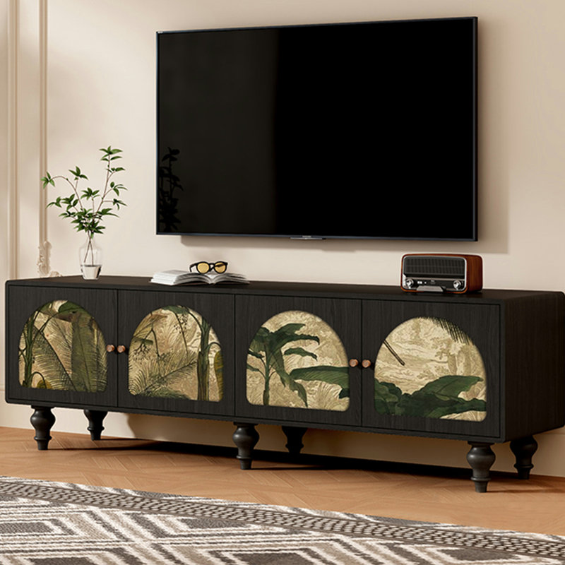 Meuble télé en bois de noyer massif