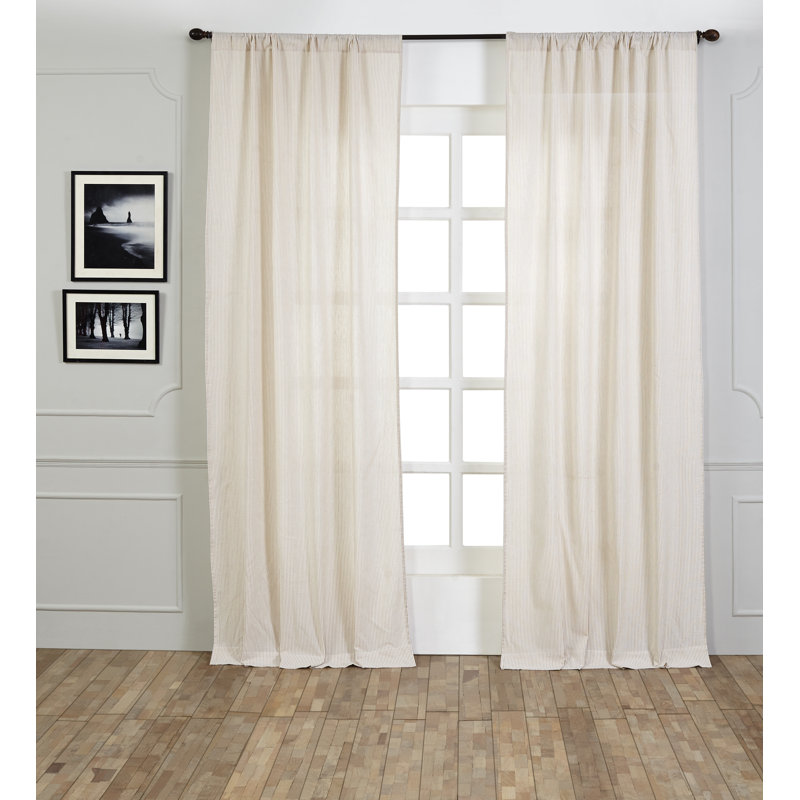 Elizabeth Semi Sheer Curtain, Taupe
