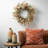 Artificial Rust Flower & Eucalyptus Wreath-1071346483