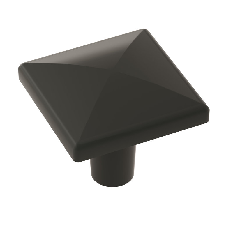 Poignée d'armoire noire extensible de 1-1 / 2 po (38 mm) de longueur - paquet de 10, Noir mat, 1 1/2"