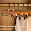 Cintres pour pantalons en bois massif - solution antidérapante pour garde-robe domestique-1168204196