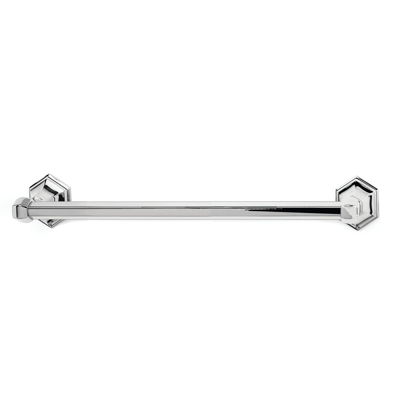Nicole Wall Mounted Towel Bar, Polished Chrome