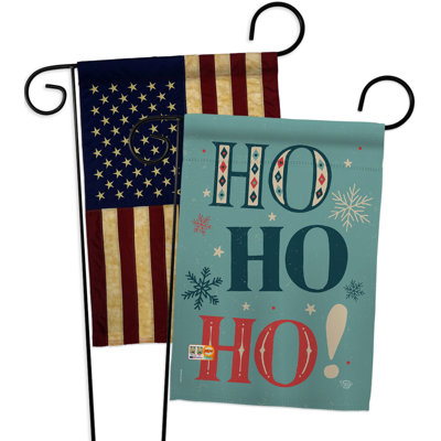 Drapeau de jardin en polyester 18,5 x 13 po Ho
