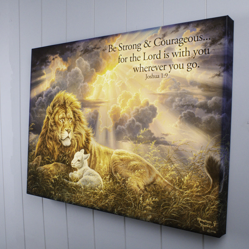 Perfect Peace W/ Scripture 18x24 Fully Illuminated ColorChange LED Print