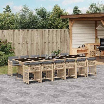 Patio Dining Set with Cushions included