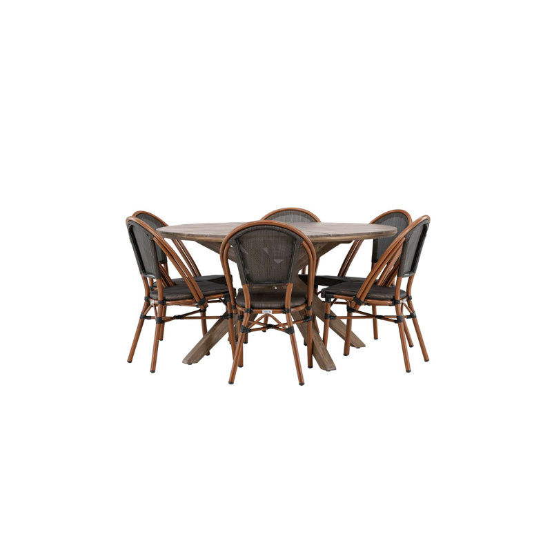 Waterford 6 - Person Patio Dining Set with Round Table