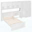Lit plateforme simple en bois avec bureau, armoire, armoires, tiroirs et tablettes, blanc-825982464-825982469-825982476