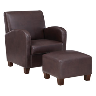 Fauteuil et repose-pieds Aiden