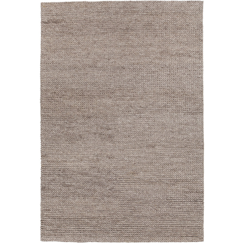Chloe Wool Area Rug in Brown, Rectangle 5' x 7'6"