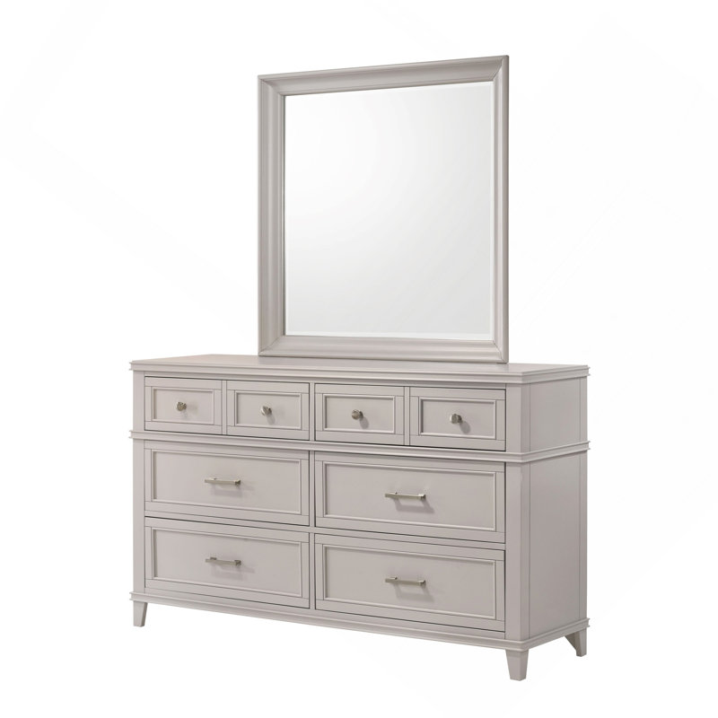 Commode 6 tiroirs grise, Gris