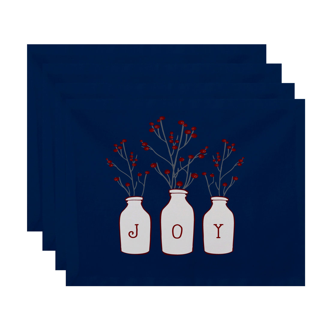 Joy 4 Piece Placemat Set (Set of 4) Alcott Hill® 