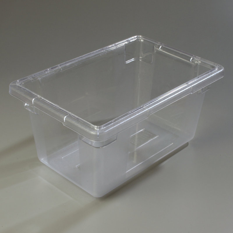 Clear 20 Qt Plastic Food Storage Container Set with Handles