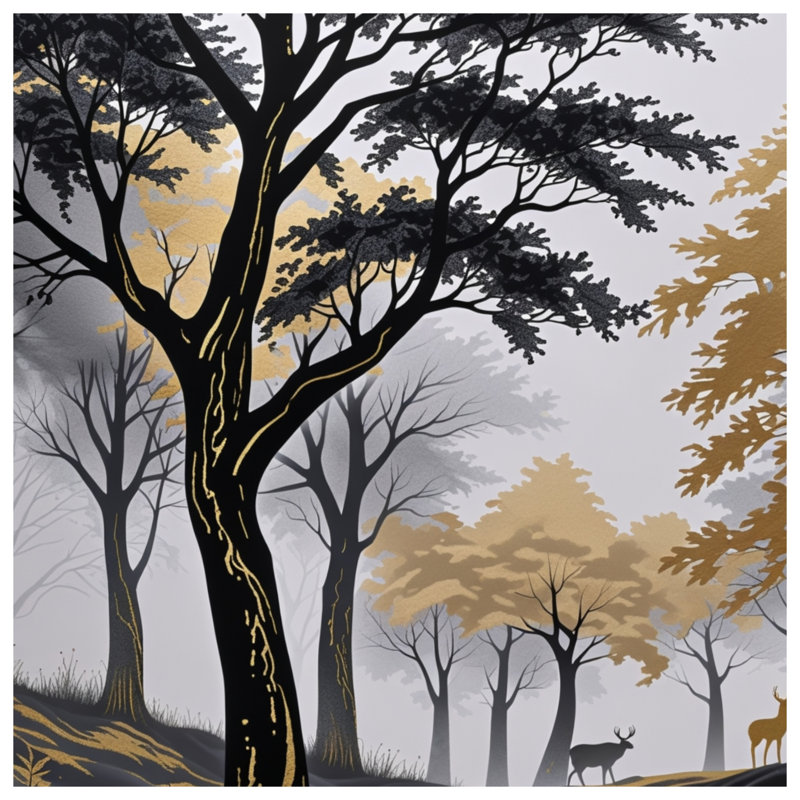 Couvertures de forêt noire et noire, 60in W x 80in H