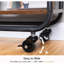 Chariot de rangement mince, chariot étroit à 3 niveaux avec poignée, chariot de rangement mobile coulissant de 7,5 po de largeur pour petits espaces de cuisine pour petits espaces, brun rustique Bf18tc01