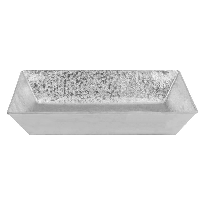 Lavabo de salle de bain rectangulaire en cuivre 20 po Premier Copper Products, Nickel
