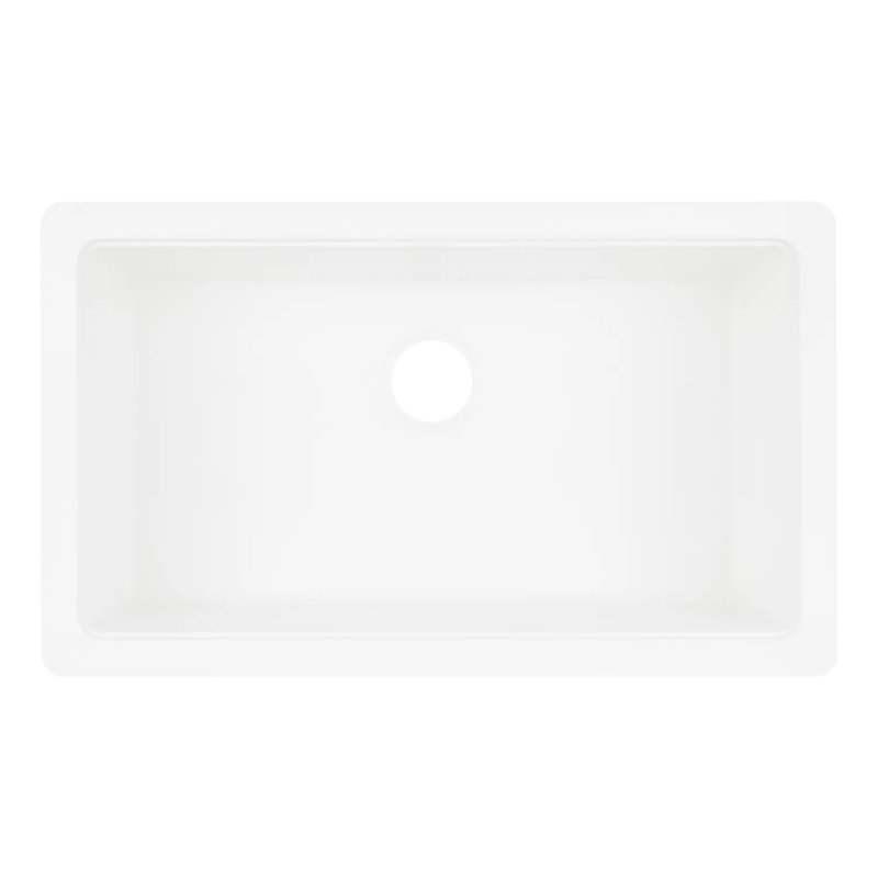 Signature Hardware Totten 33" L x 20" W Farmhouse Kitchen Sink, White
