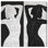 People and Portraits Dance Flow I Silhouettes - impression d'art graphique