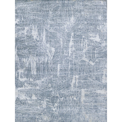 Camouflage Area Rug in Blue
