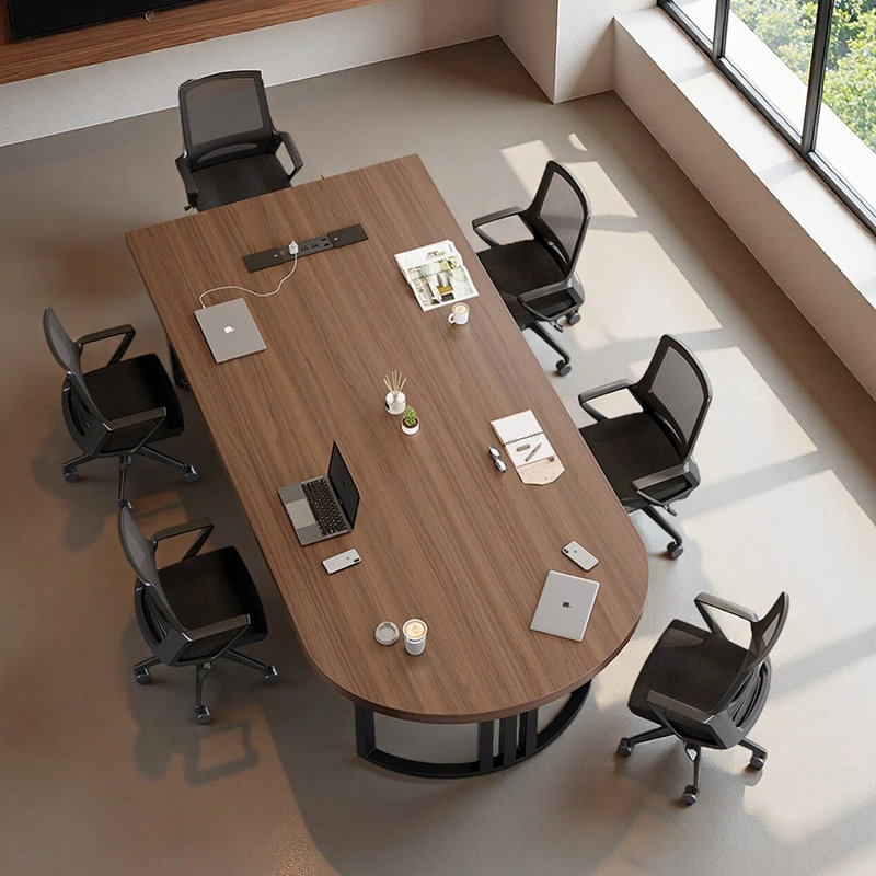 Ensembles de tables de conférence rétro et haut de gamme, H 29,52 po x L 78,74 po x l 39,37 po