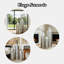 Hauts vases cylindriques (3 tailles) - Décoration argentée luxueuse pour maisons modernes / luxueuses