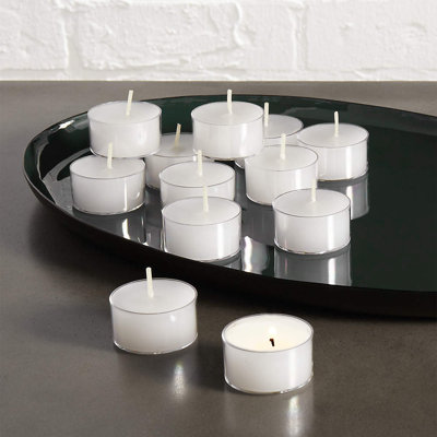 Unscented Tealight Candle with Plastic Holder