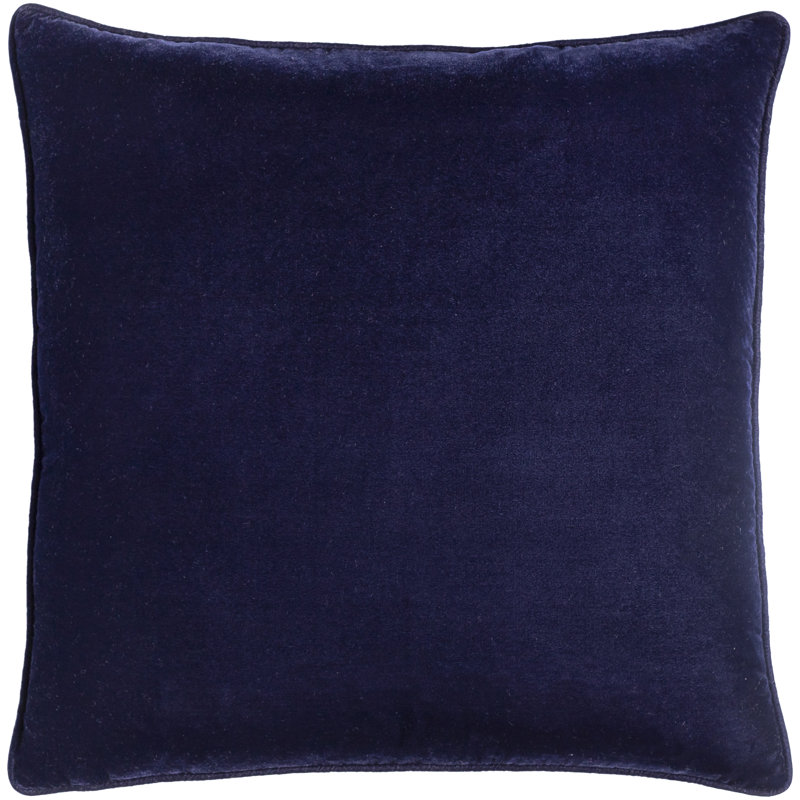 Delphia Reversible Throw Pillow, Navy, Down, 18" x 18"