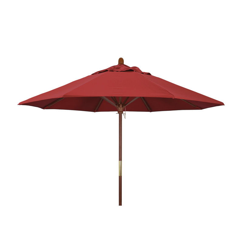 Parasol de marché octogonal 9 pi x 9 pi Manford, Rouge - oléfine