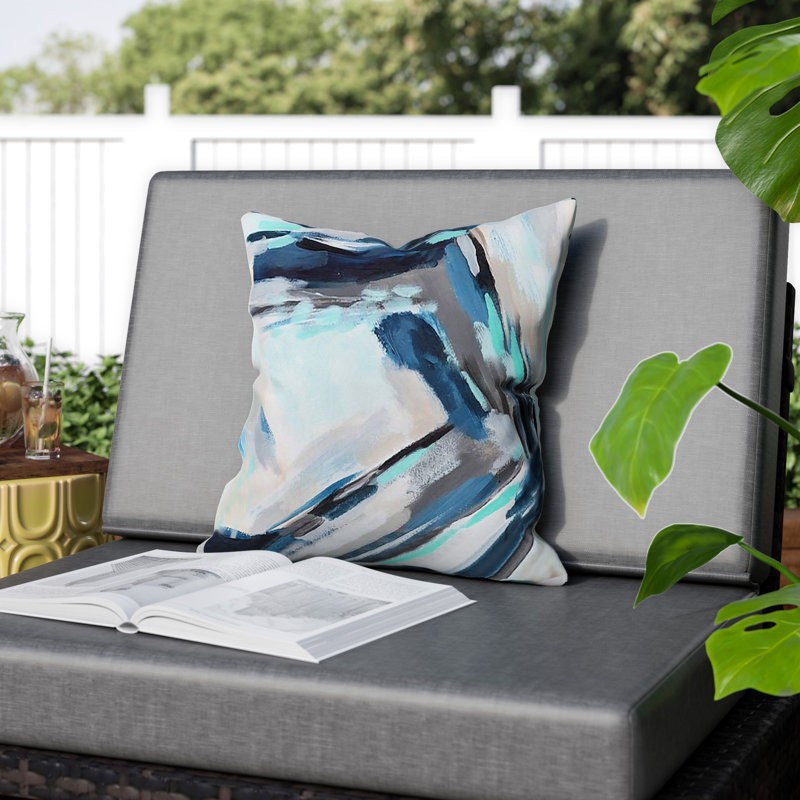 Housse de coussin carrée extérieure/insert, 26 po x 26 po