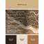 Tapis moelleux moelleux à motif de blocs d'inspiration mondiale Kamena - reliure beige-946930066