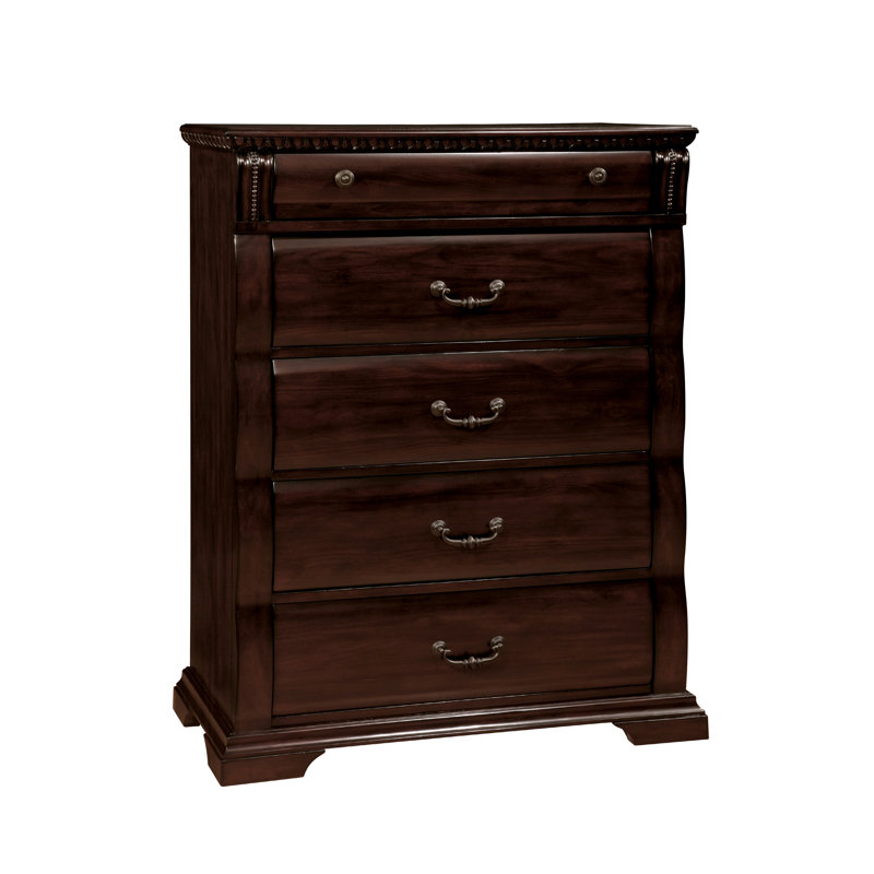 Allanson 38"W 5-Drawer Solid Wood Chest