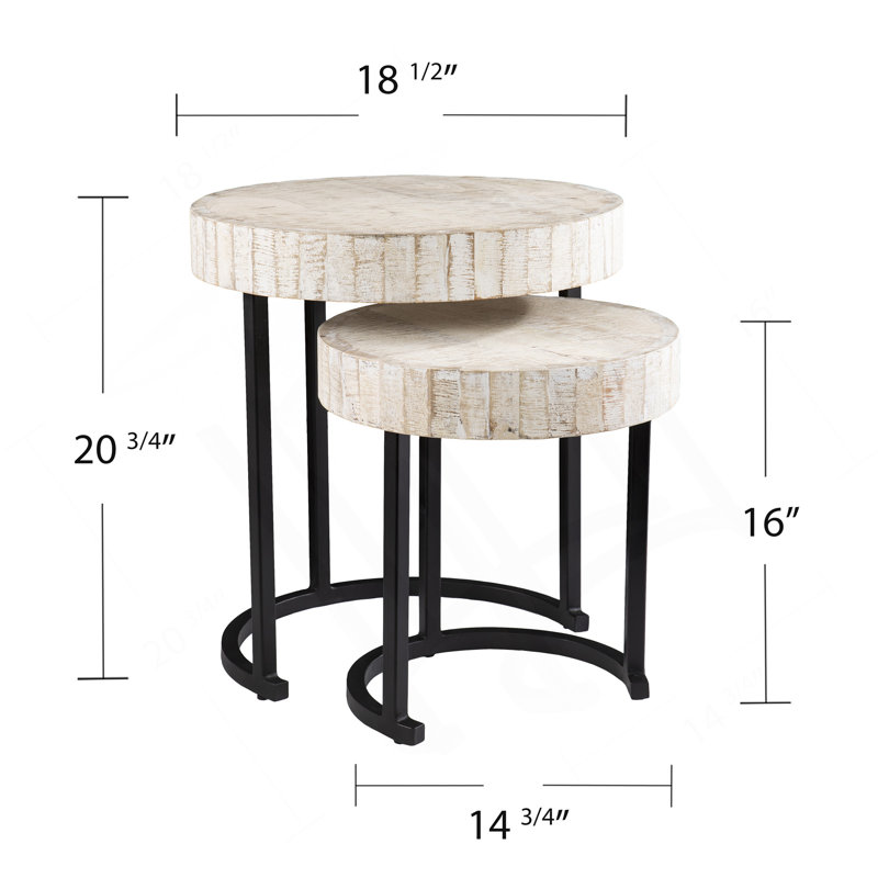 Kennerly Nesting Side Tables – 2Pc Set