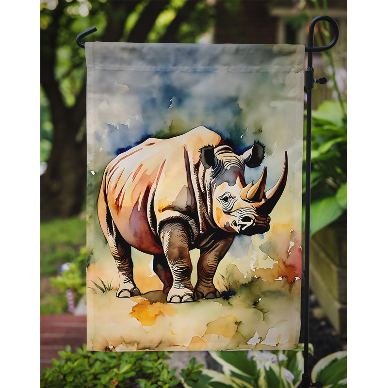Drapeau de jardin Rhinoceros