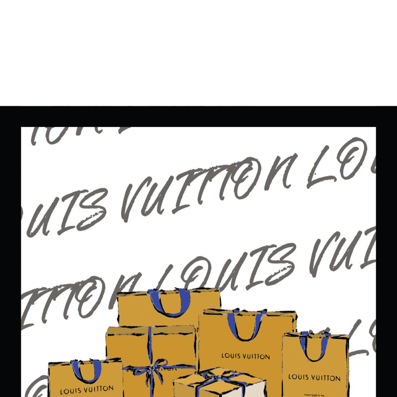 Créateur de mode, sacs glamour, reproduction d'art encadrée