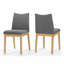 Chaises de salle à manger modernes et minimalistes, ensemble de 2