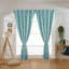Paire de rideaux semi-transparents en polyester Bobigny