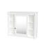 Étagère de miroir de salle de bain moderne, 35 po x 28 po, construction, optimisation de l'espace