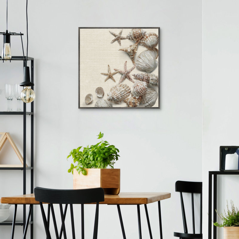 "Linen Shell Collection" par Studio Arts, art mural encadré