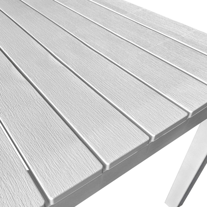 Landaff 4 - Person Patio Dining Set with Rectangular Table, White