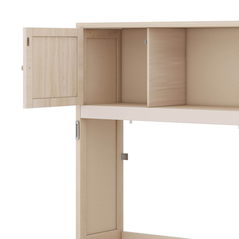 Lit escamotable double avec armoires