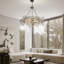 Lustre rond en cristal 39,9 po K9-1743495815