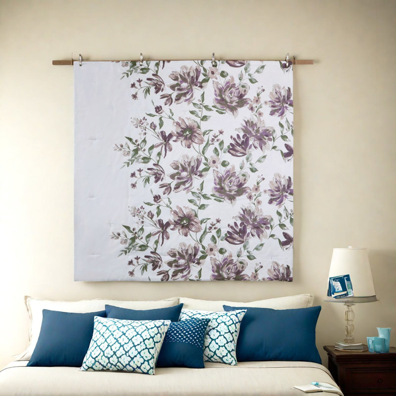 Ensembles de literie floraux confortables en polyester de style moderne pour la maison