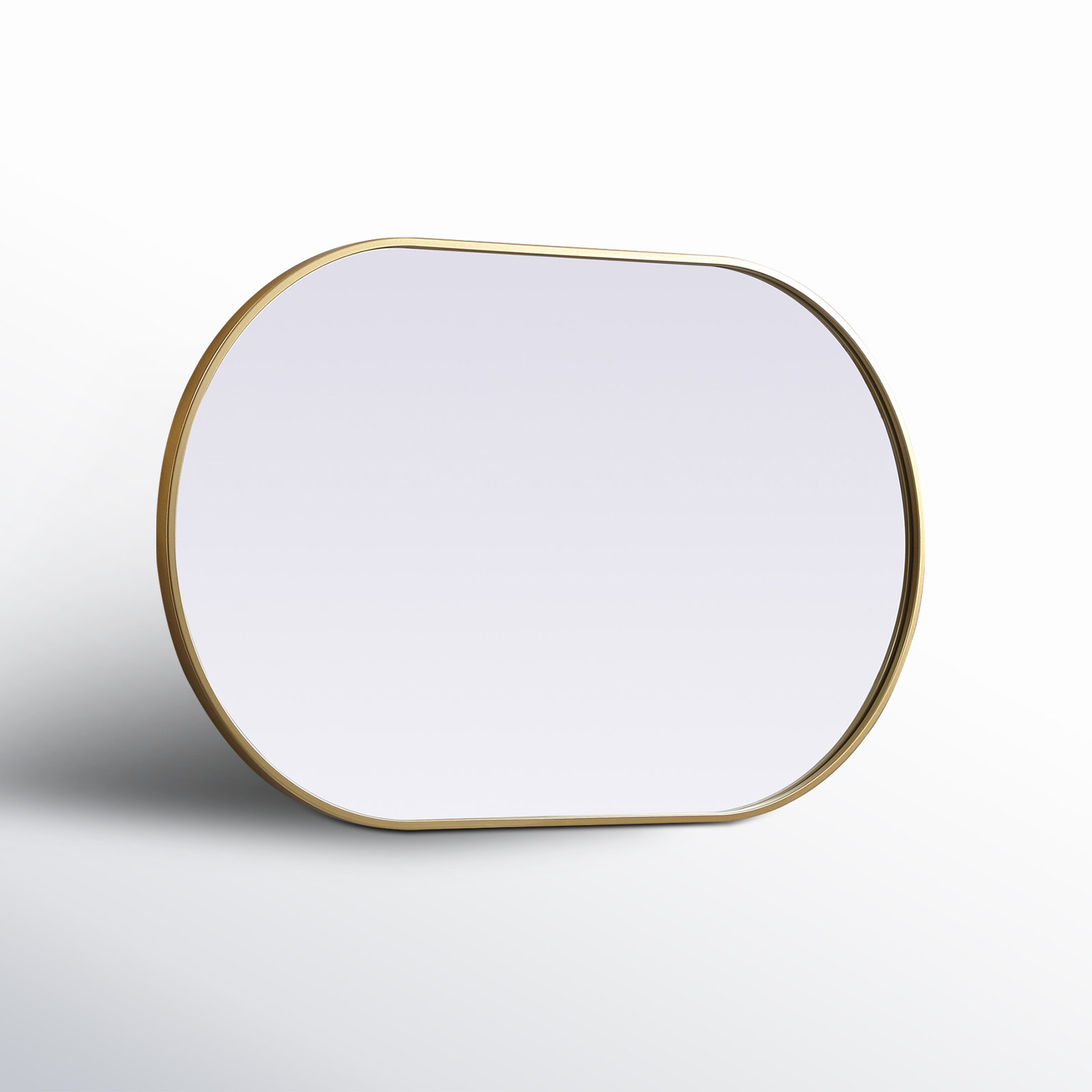 Sabine Metal Pill Wall Mirror, Brass, 40" x 24"