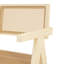 Chaise avec accoudoirs en bois massif Erna