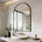 Aluminum Framed Arched Wall Mirror-1775648029