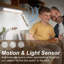 10Inch Under Cabinet Lighting, 24LED Cool Wireless Rechargeable Light for Kitchen, Closet, Stairs